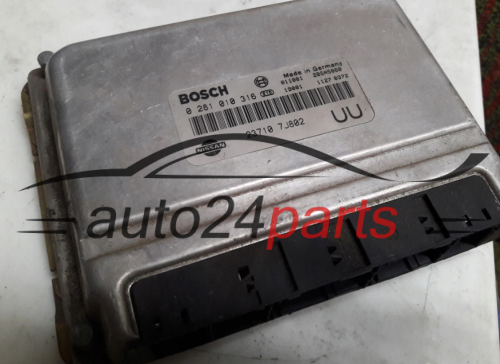 KOMPUTER STEROWNIK SILNIKA NISSAN PRIMERA 2.0 TDI BOSCH 0 281 010 316, 0281010316, 23710 7J802 UU, 237107J802