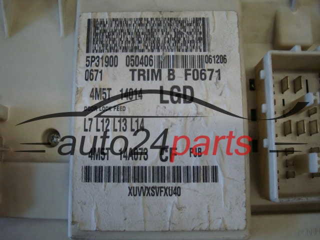 CENTRALKA MODUL FORD FOCUS 4M5T 14A073 CF, 4M5T14A073CF