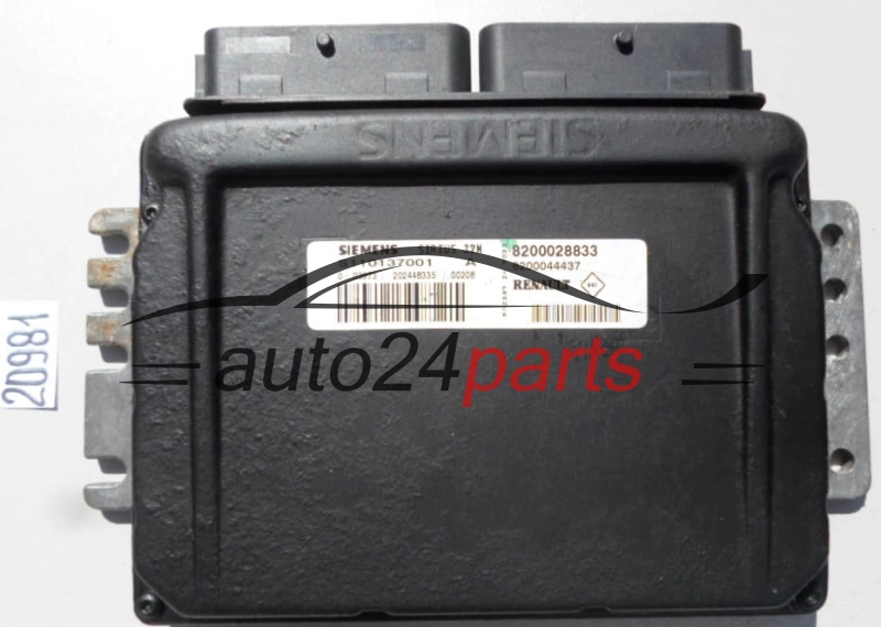 KOMPUTER STEROWNIK SILNIKA RENAULT MEGANE SCENIC 1.6 SIEMENS SIRIUS 32N S110137001 A, 110137001, 8200028833, 8200044437