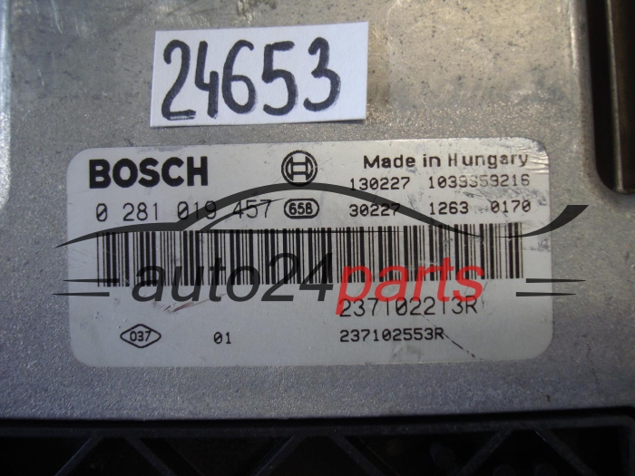 Calculateur Moteur DACIA BOSCH 0281019457 237102213R