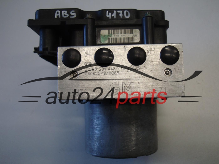ABS POMPA I STEROWNIK OPEL CORSA C COMBO MERIVA TIGRA B BOSCH 0 265 231 443, 0265231443, 13145396 GM, 0 265 800 372, 0265800372
