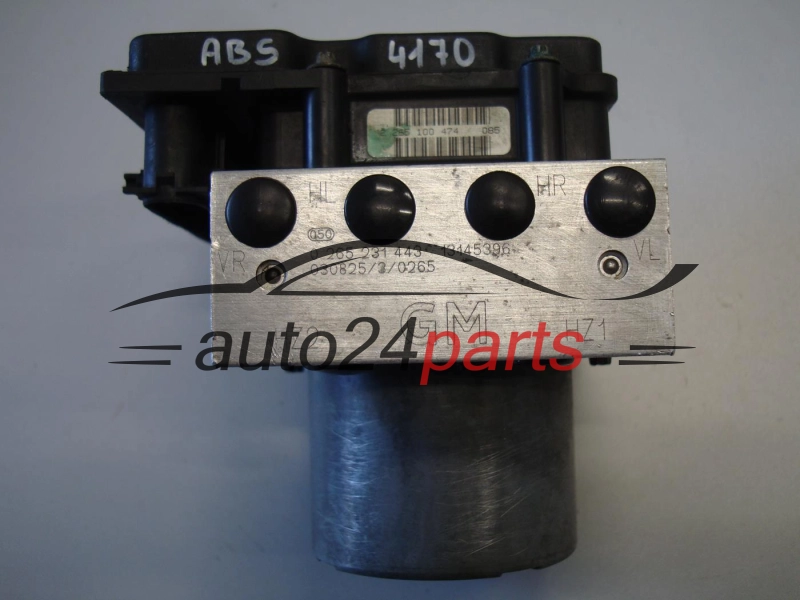ABS POMPA I STEROWNIK OPEL CORSA C COMBO MERIVA TIGRA B BOSCH 0 265 231 443, 0265231443, 13145396 GM, 0 265 800 372, 0265800372