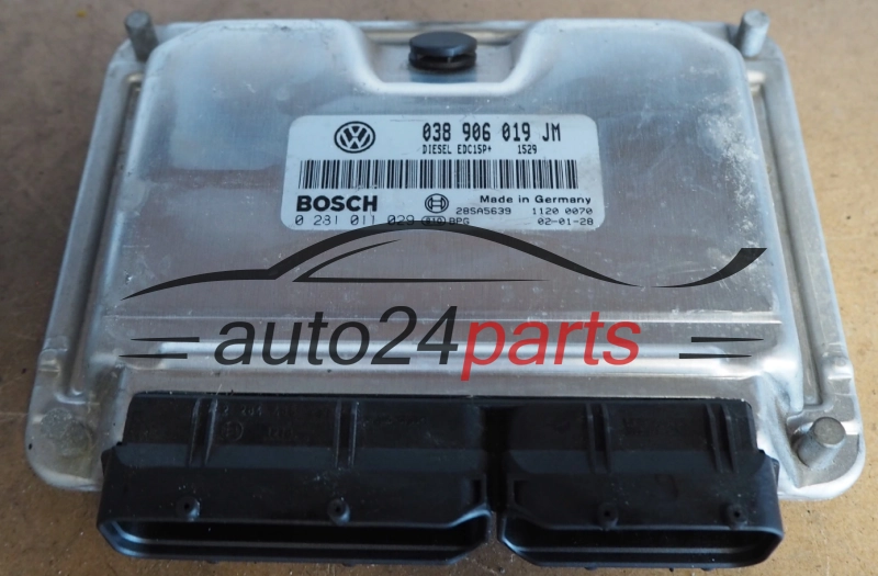 Centralina do motor  VOLKSWAGEN BOSCH 0 281 011 029  0281011029  038906019JM
