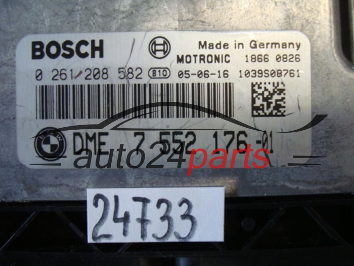 BMW BOSCH 0 261 208 582, 0261208582, 7 552 176, 7552176