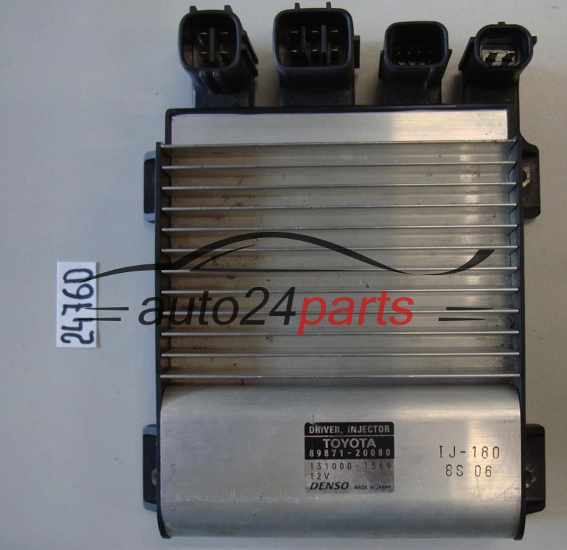 KOMPUTER STEROWNIK SILNIKA WTRYSKOW TOYOTA AVENSIS RAV-4 2.2 D4D DENSO 131000-1569, 1310001569, 89871-20080, 8987120080