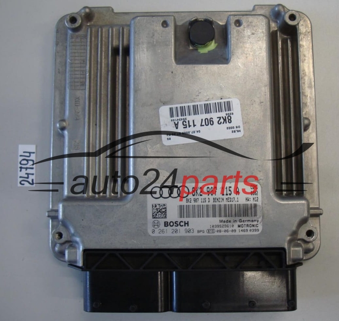 Μονάδα Ελέγχου Κινητήρα AUDI A4 2.0 TFSI 8K2907115A 8K290711 0261201903