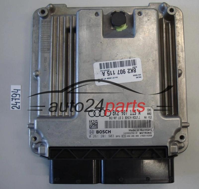 Μονάδα Ελέγχου Κινητήρα AUDI A4 2.0 TFSI 8K2907115A 8K290711 0261201903