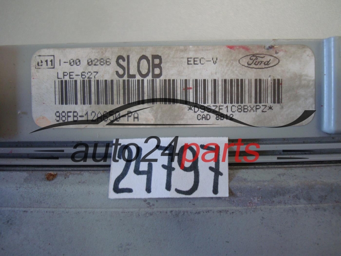 KOMPUTER STEROWNIK SILNIKA FORD FIESTA 1.25 98FB12A650PA, 98FB-12A650-PA SLOB LPE-627