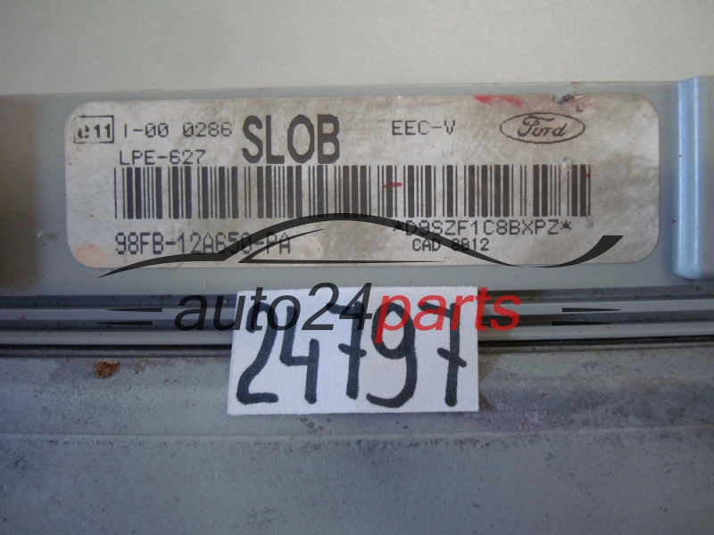 Sterownik silnika Ford Fiesta 98FB12A650PA LPE627 – zdjęcie 2