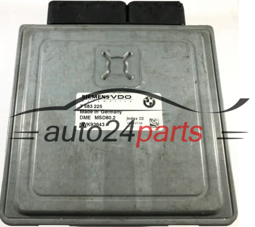 BMW E87 E90 SIEMENS 5WK93643, 12147583225, DME 7 583 225, 7583225, DME MSD80.2, DME7583225