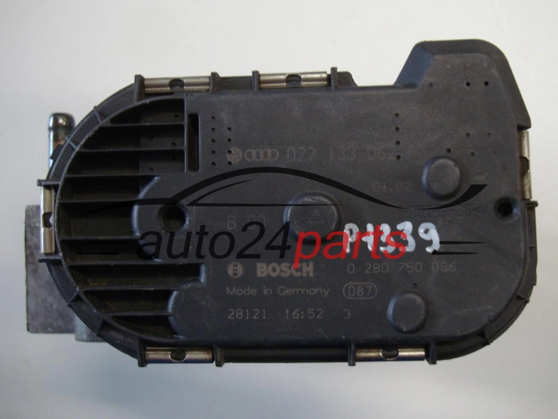 Σώμα πεταλούδας VW VOLKSWAGEN SEAT BOSCH 0 280 750 086, 0280750086, 022 133 062 AB, 022133062AB