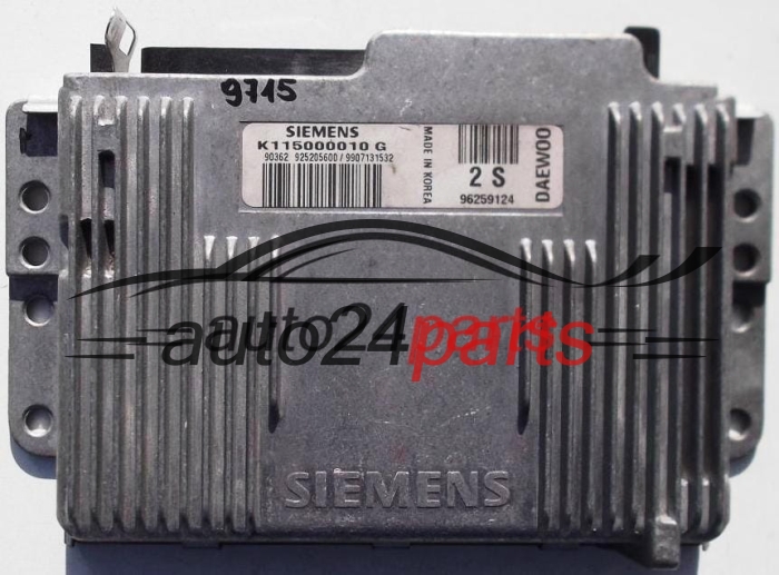 DAEWOO MATIZ 0.8, SIEMENS K115000010 G, K115000010G, 96259124 2S