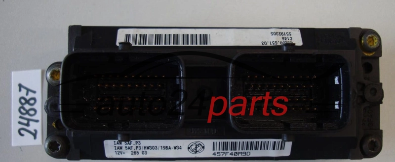 KOMPUTER STEROWNIK SILNIKA FIAT PUNTO II 1.2 MAGNETI MARELLI IAW 5AF.P3, IAW5AFP3, 55192305, 61600.651.03, 6160065103