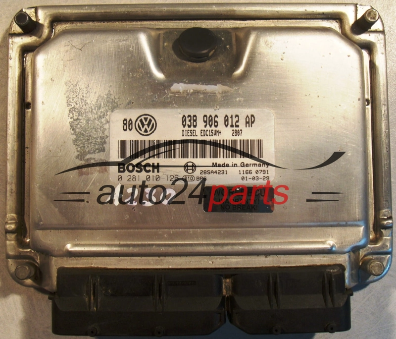 KOMPUTER STEROWNIK SILNIKA VW VOLKSWAGEN GOLF 1.9 TDI BOSCH  0281010126,  038906012AP
