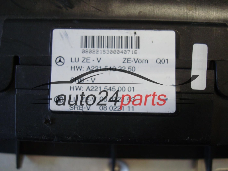 MERCEDES W221 A221 540 22 50, A2215402250, A221 545 00 01, A2215450001