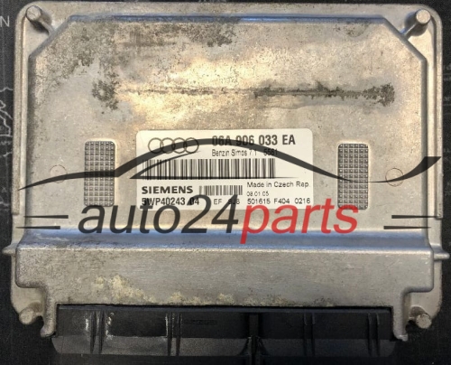 KOMPUTER STEROWNIK SILNIKA AUDI 06A 906 033 EA, 06A906033EA, 5WP40243 04, 5WP4024304, SIMOS 7.1