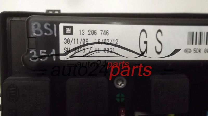 BSI OPEL ASTRA H ZAFIRA B 13 206 746, 13206746 GS, 5DK008668-52