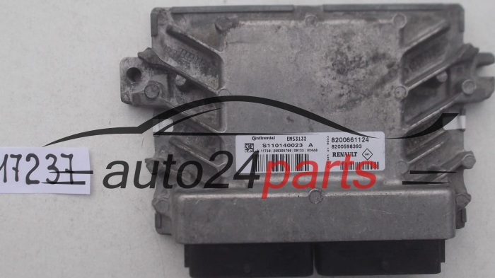 CENTRALINA MOTORE DACIA LOGAN SANDERO 1.6 CONTINENTAL S110140023 A, S110140023A, 8200661124, 8200598393 