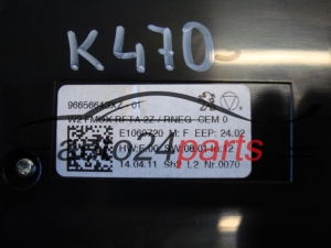 Panel sterowania radiem i klimatyzacją Peugeot 508 50896656643XZ 96656643XZ-01 – zdjęcie 3