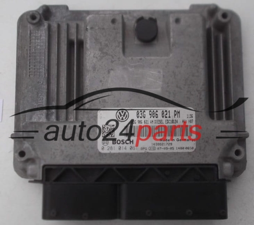 VW VOLKSWAGEN GOLF 1.9 TDI 03G906021PM, 03G 906 021 PM, 03G906021AN, 03G 906 021 AN BOSCH 0281014061, 0 281 014 061