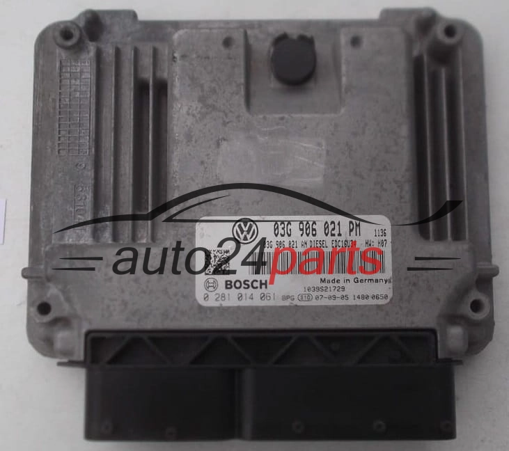 VW VOLKSWAGEN GOLF 1.9 TDI 03G906021PM, 03G 906 021 PM, 03G906021AN, 03G 906 021 AN BOSCH 0281014061, 0 281 014 061