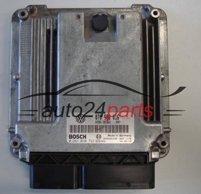 VW VOLKSWAGEN T5 2.5 TDI BOSCH 0 281 010 732, 0281010732, 070 906 016, 070906016, DIESEL EDC16U1