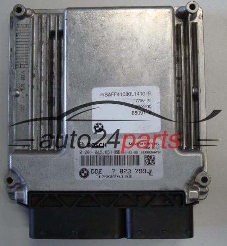 BMW X5 E70 3.0 DIESEL BOSCH 0281015851, 0 281 015 851, DDE 7823799 -01, 7 823 799 -01