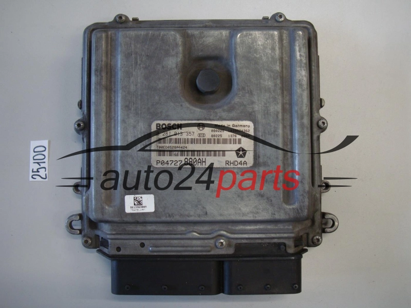 KOMPUTER STEROWNIK SILNIKA CHRYSLER VOYAGER 2.8, BOSCH 0 281 013 357, BOSCH 0281013357, P04727880AH
