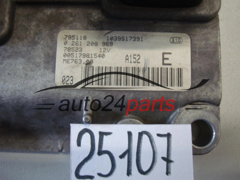 Sterownik silnika Fiat Grande Punto 1.4 0261208969 00517981540 – zdjęcie 2