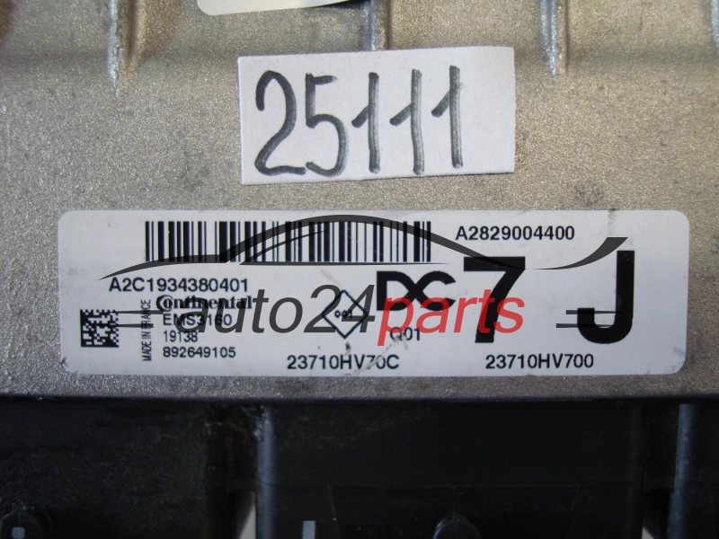 Calculateur Moteur NISSAN QASHQAI 23710HV700 A2C1934380401