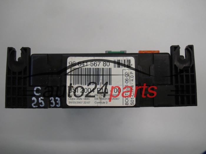 CENTRALKA MODUL STEROWNIK KOMFORTU BSI CITROEN PEUGEOT 1.4 HDI 96 641 567 80, 9664156780