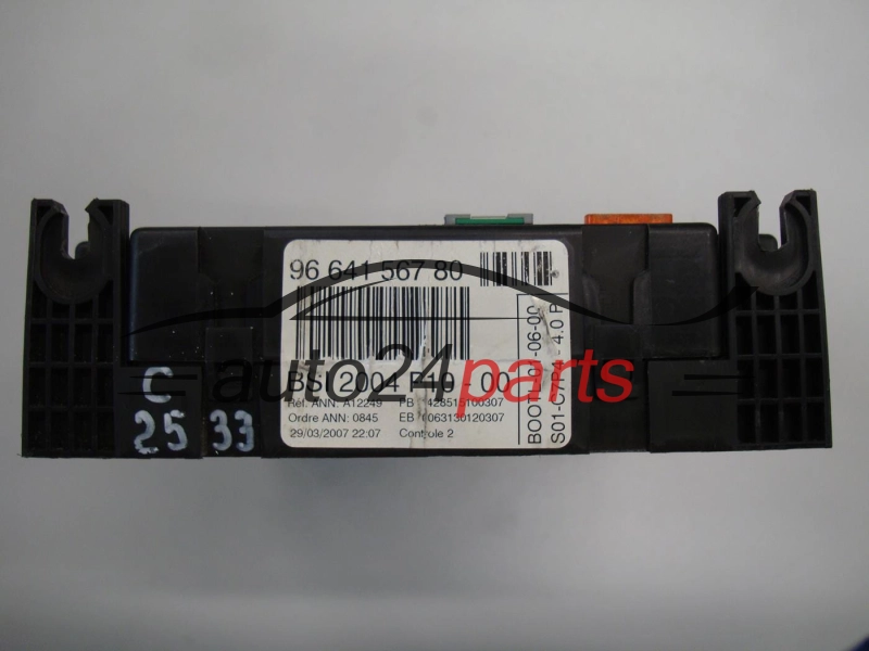 CENTRALKA MODUL STEROWNIK KOMFORTU BSI CITROEN PEUGEOT 1.4 HDI 96 641 567 80, 9664156780