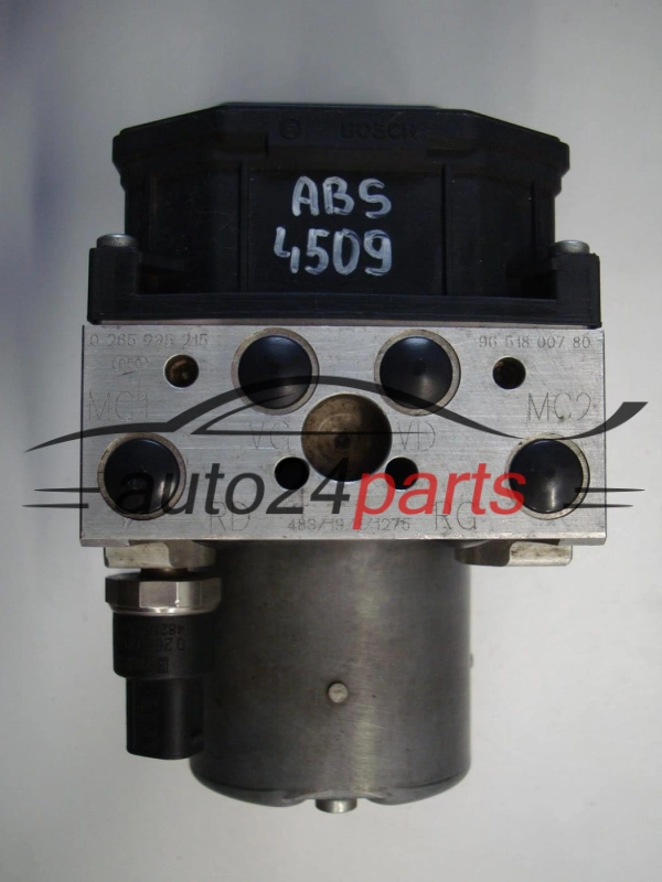 PEUGEOT 307 BOSCH 0 265 225 215, 0265225215, 96 518 007 80, 9651800780, 0 265 950 093, 0265950093