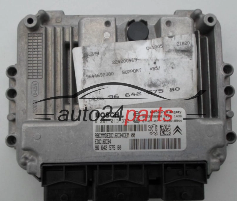 Μονάδα Ελέγχου Κινητήρα CITROEN C4 1.6 HDI BOSCH 0 281 013 332, 96 642 575 80