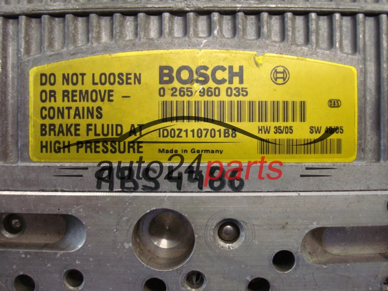 MERCEDES BENZ A0054319712, 0265250111, 0265960035