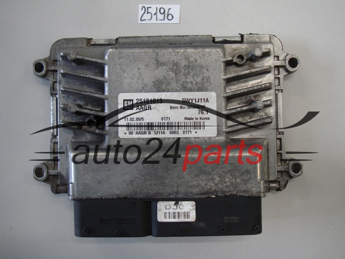 KOMPUTER STEROWNIK SILNIKA CHEVROLET CRUZE 25181013, 5WY1J11A, AAGR