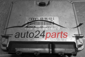 CALCULATEUR MOTEUR AUDI A6 1.9 TDI AFN 038 906 018 G, 038906018G, BOSCH 0 281 001 609, 0281001609 