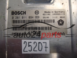 JEEP CHEROKEE BOSCH 0 281 011 094, 0281011094, P56044418AB