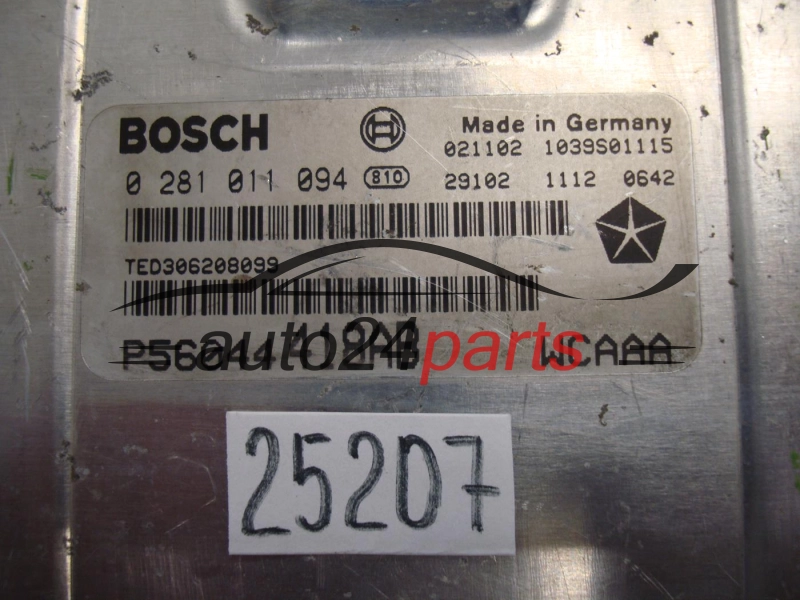 JEEP CHEROKEE BOSCH 0 281 011 094, 0281011094, P56044418AB