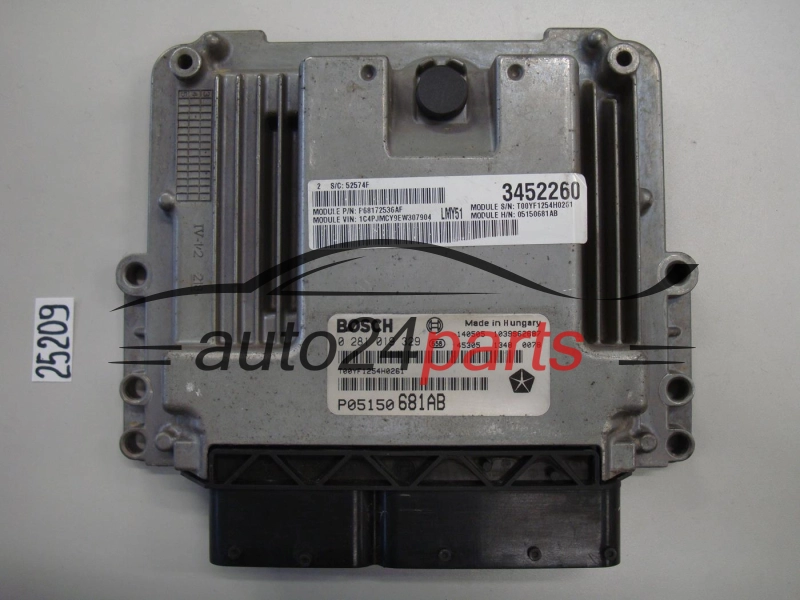 JEEP CHEROKEE BOSCH 0 281 019 329, 0281019329, P05150681AB