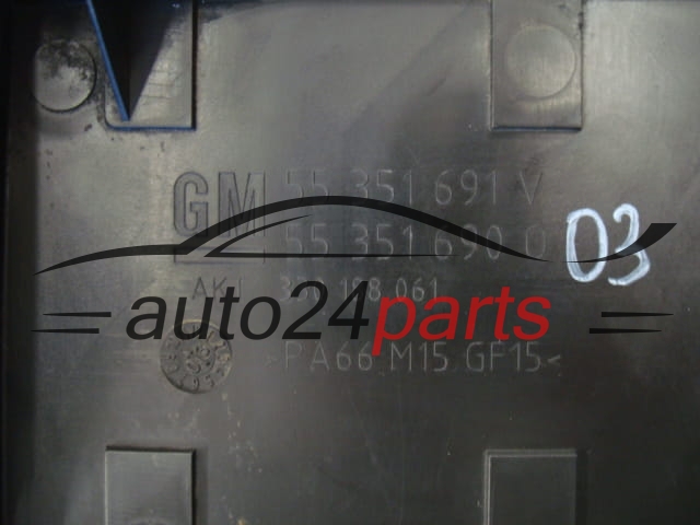 POKRYWA OSLONA SILNIKA OPEL MERIVA 1.7 CDTI 55351691, 55351690