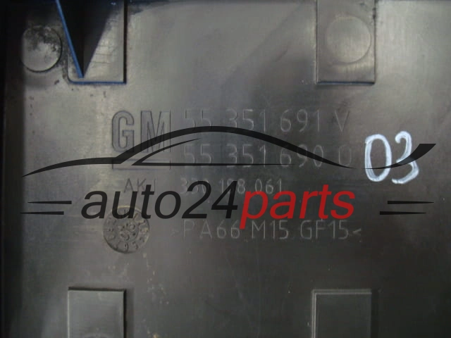 POKRYWA OSLONA SILNIKA OPEL MERIVA 1.7 CDTI 55351691, 55351690