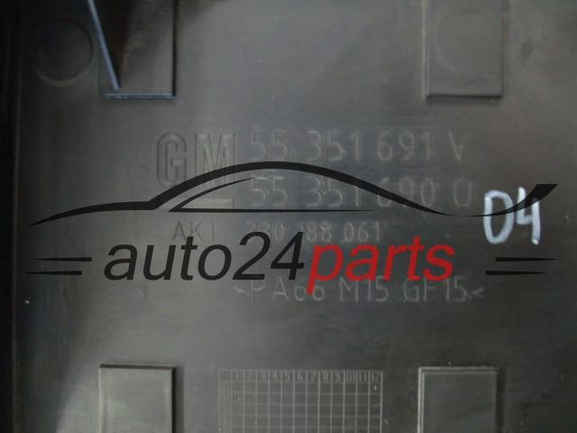 POKRYWA OSLONA SILNIKA OPEL MERIVA 1.7 CDTI 55351691, 55351690