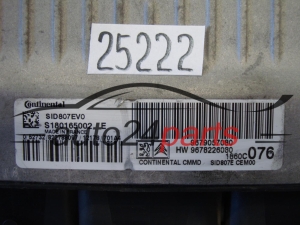 KOMPUTER STEROWNIK SILNIKA CITROEN SID807E CONTINENTAL S180165002 E, S180165002E, 9678226080