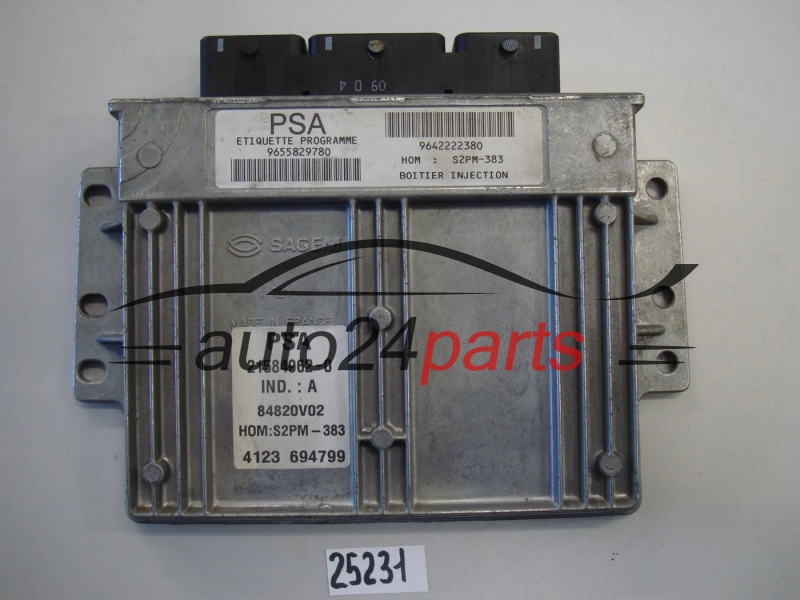 KOMPUTER STEROWNIK SILNIKA CITROEN 1.4 21584962-0, 215849620, 9655829780, 9642222380