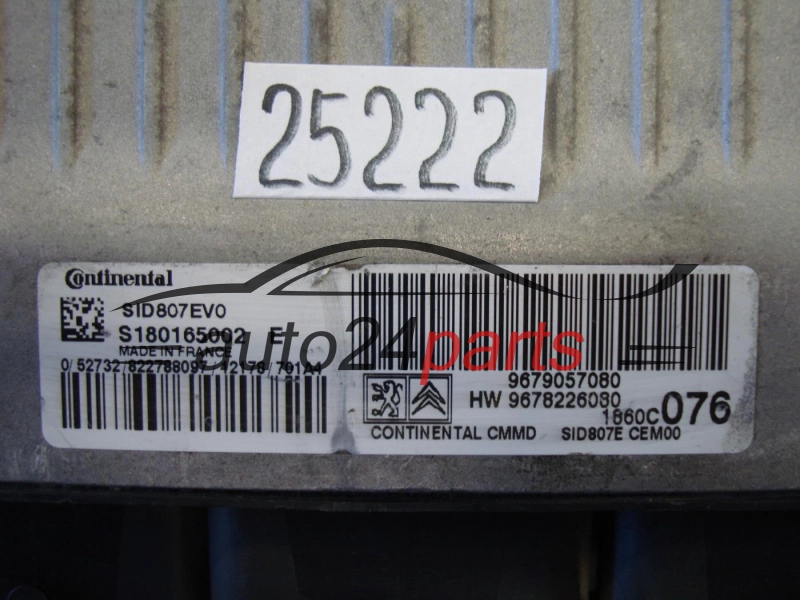 CITROEN SID807E CONTINENTAL S180165002 E, S180165002E, 9678226080