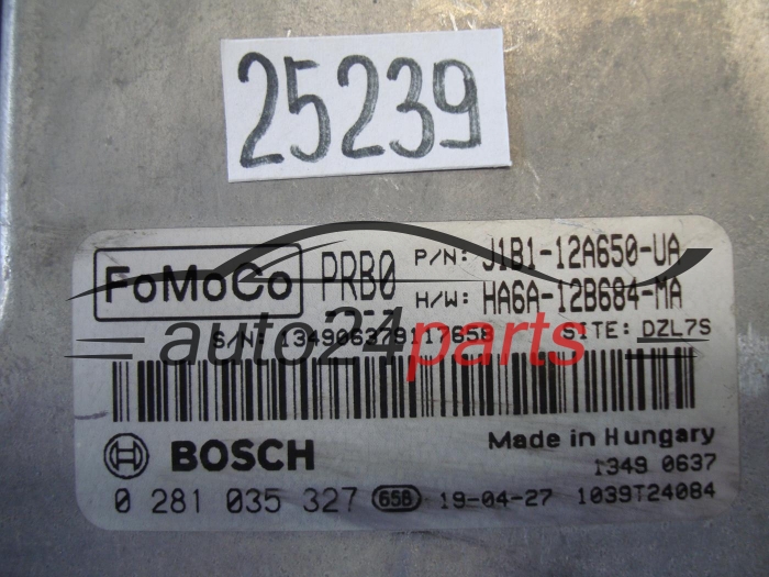 FORD BOSCH 0 281 035 327, 0281035327, J1B1-12A650-UA, J1B112A650UA