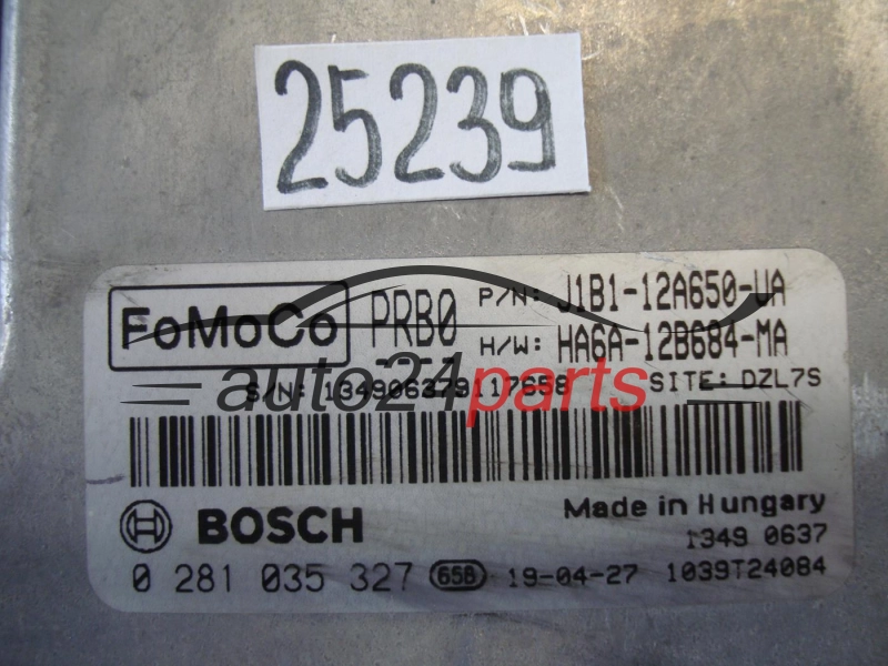 FORD BOSCH 0 281 035 327, 0281035327, J1B1-12A650-UA, J1B112A650UA
