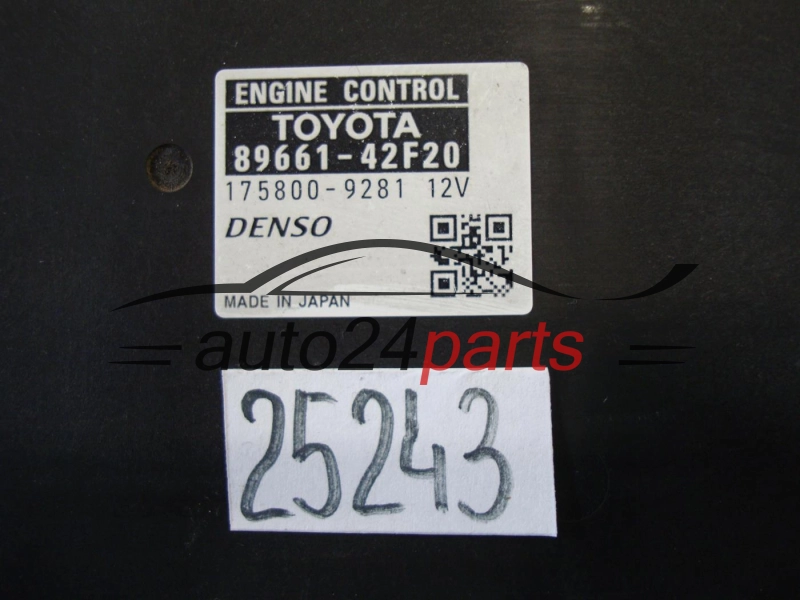 TOYOTA RAF 4 89661-42F20, 8966142F20, 175800-9281, 1758009281