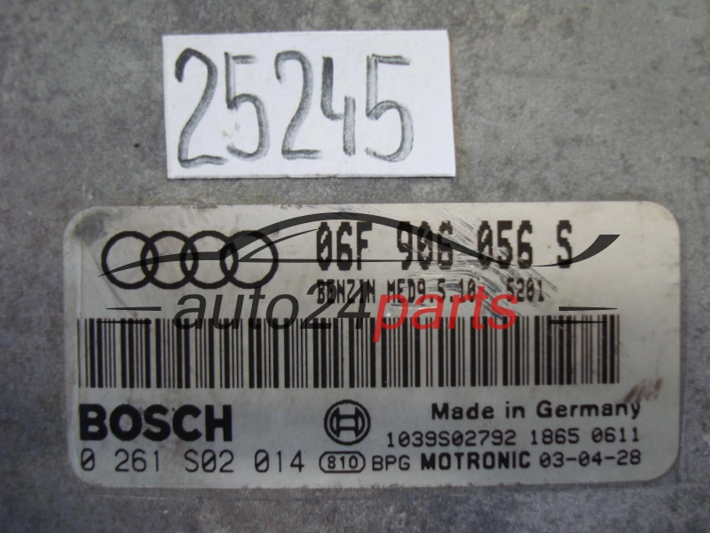 AUDI BOSCH 0 261 S02 014, 0261S02014, 06F906056S, MED9.5.10